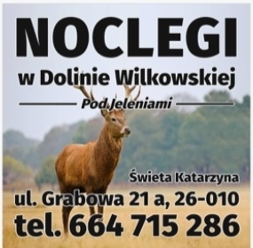 W Dolinie Wilkowskiej - Pod Jeleniami, prawdziwymi. - | Noclegi w pozostałych regionach Polski