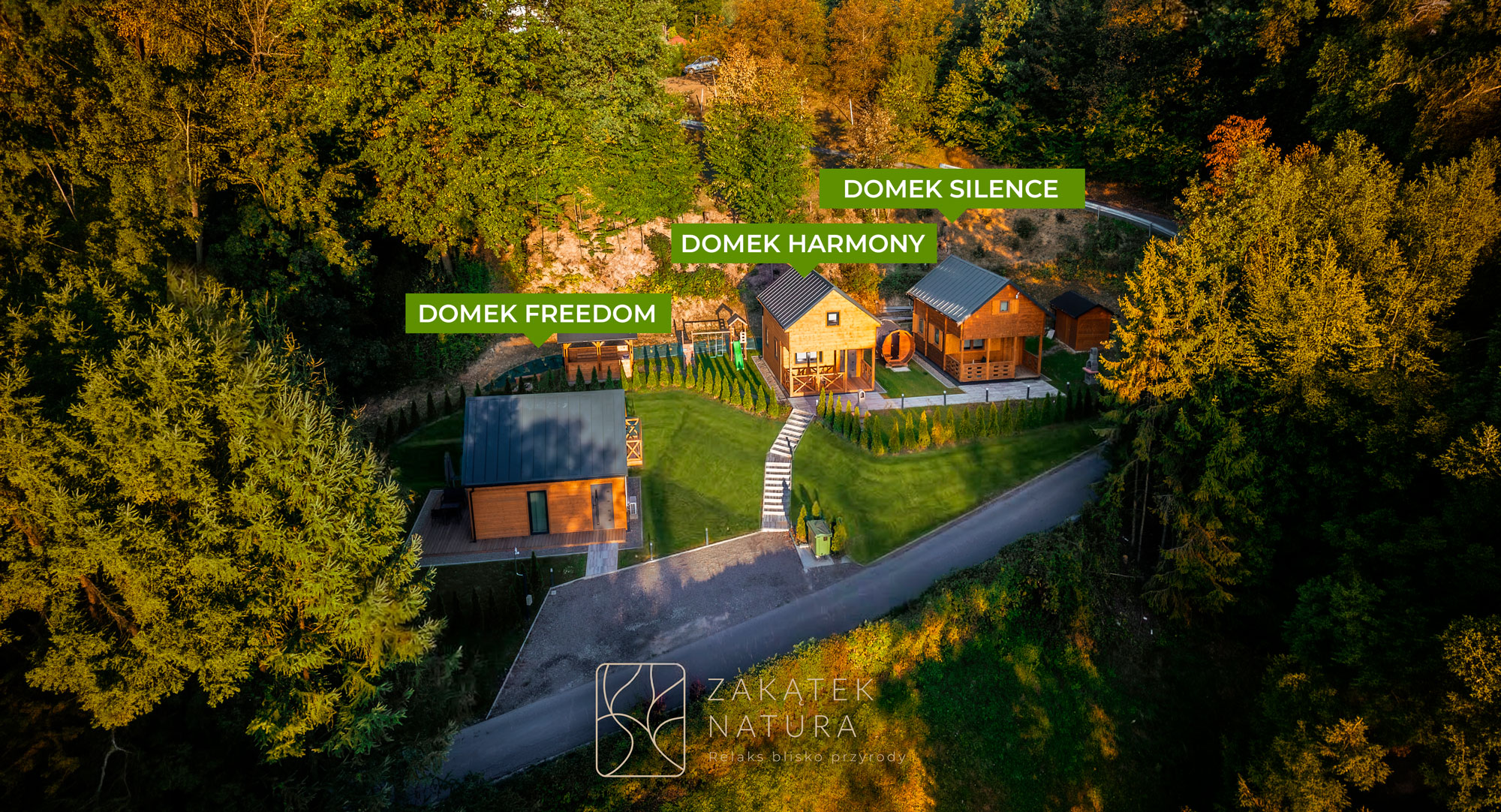 Zakątek Natura Domki z sauną w górach - Beskid Wyspowy Laskowa — zdjęcie główne